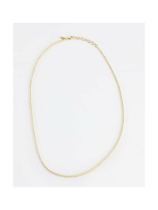 Goldene Kette Nacken 14K