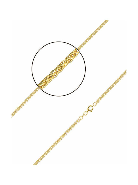 Spiga Goldene Kette Nacken 14K