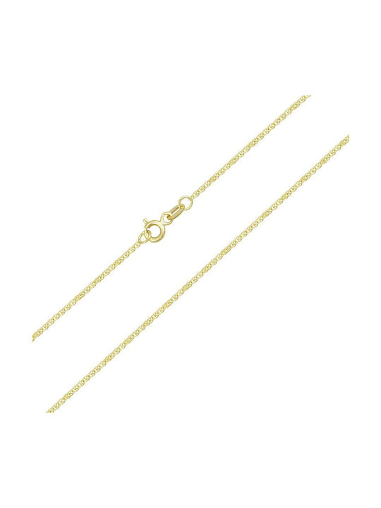 Goldene Kette Nacken 14K