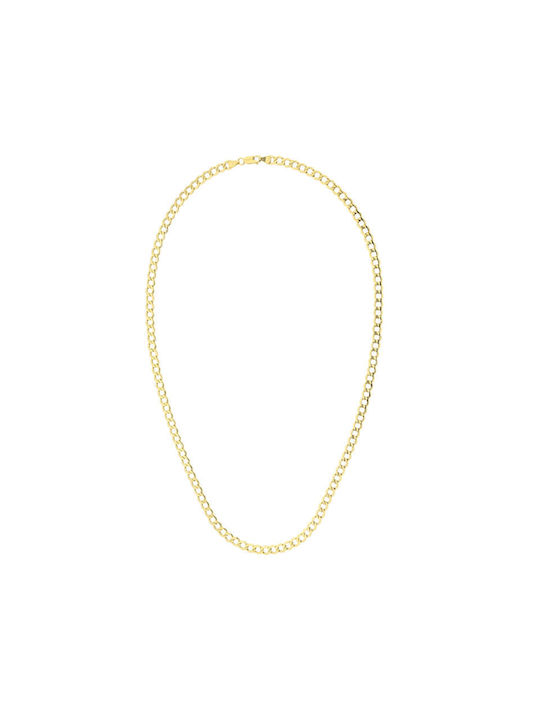 Goldene Kette Nacken 14K