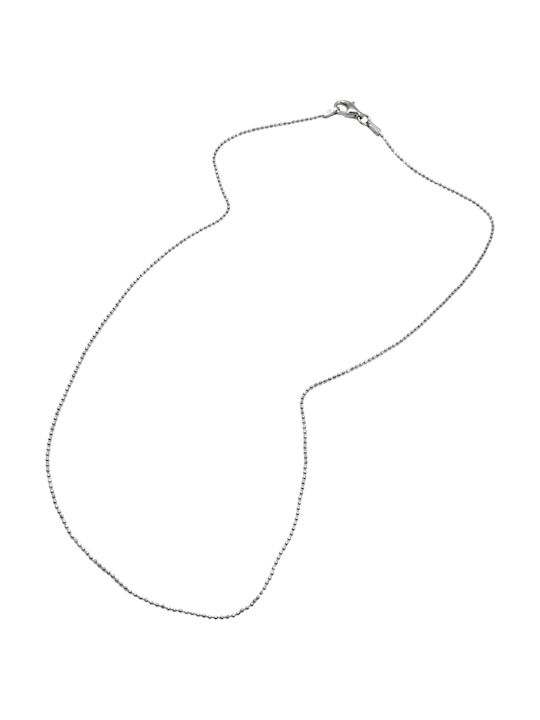 Silver Chain Neck Thin Thickness 1.8mm and Length 50cm