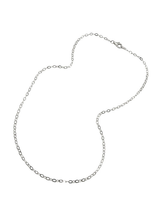Tribute Silver Chain Neck Thin Thickness 1.5mm and Length 50cm