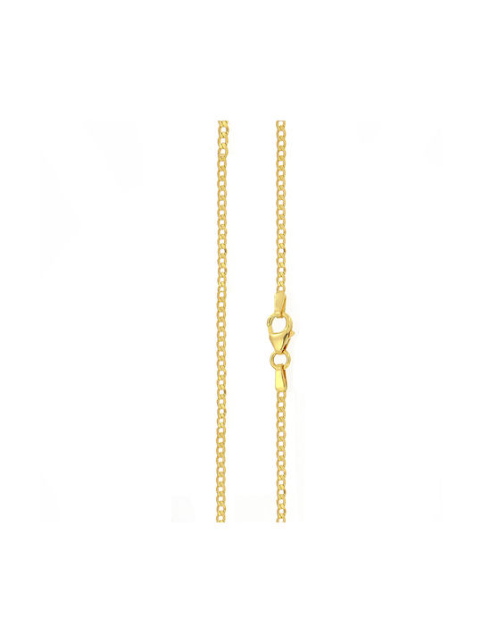 Goldene Kette Nacken 14K