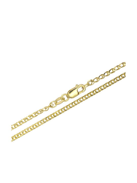 Goldene Kette Nacken 14K