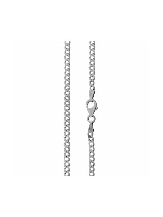 Silver Chain Neck Thin Thickness 2.3mm and Length 50cm