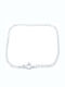 PS Silver Silver Chain Hand Theta Thin Thickness 2.6mm and Length 18cm