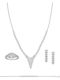 Vitopoulos Set with Necklace , Earrings & Ring from White Gold 14K with Stones