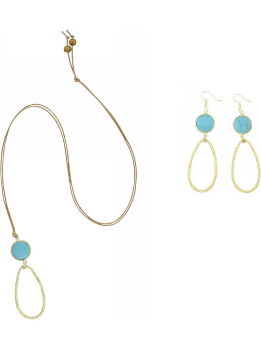 Tatu Moyo Set with Necklace & Earrings from Gol...