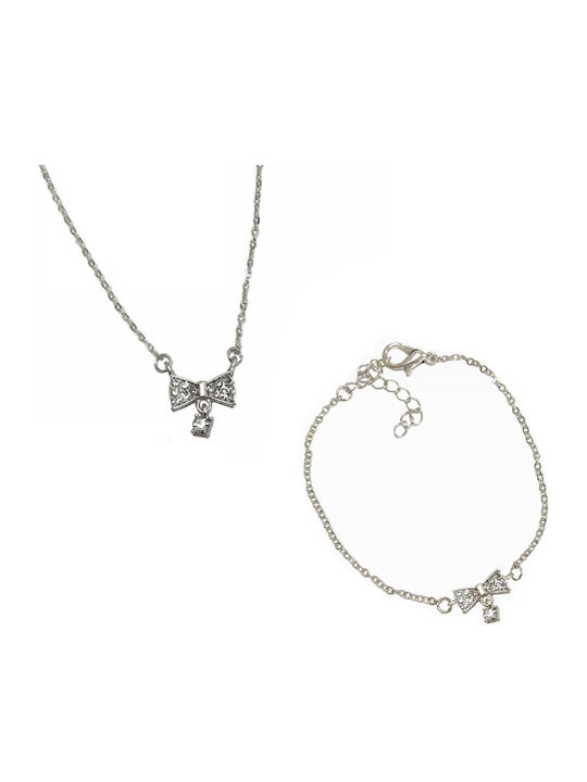 Silver Set Bracelet & Necklace