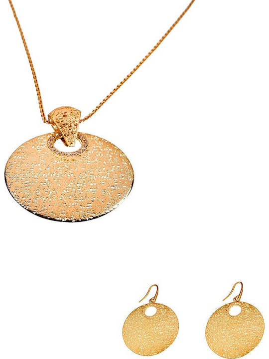 Gatsa Set with Necklace & Earrings from Gold 14K