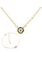 Bijou Box Gold Plated Silver Set Necklace & Bracelet