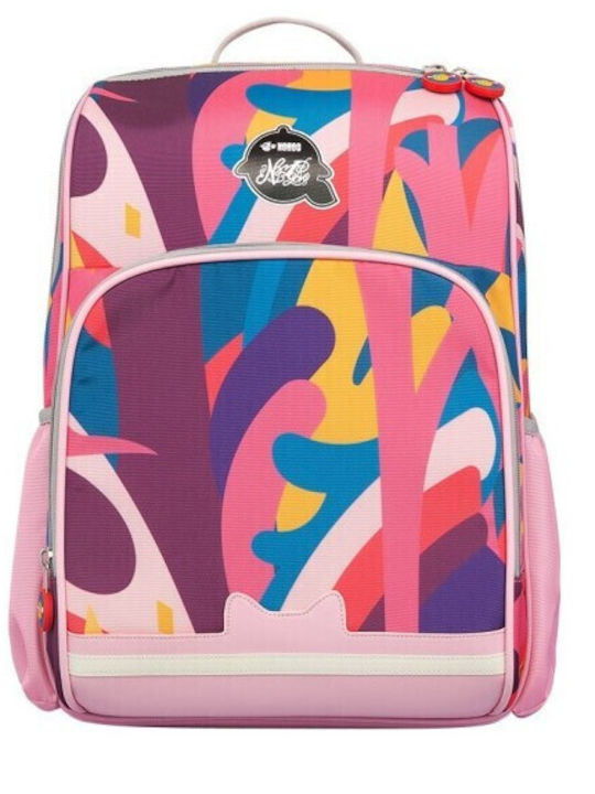 NOHOO Schulranzen Rucksack Grundschule Rosa 29 x 15 x 40cm