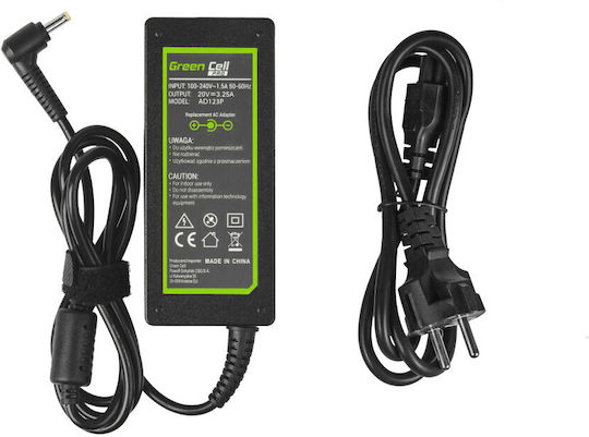 Φορτιστής Laptop 65W 20V 3.25A για Lenovo με Αποσπώμενο Καλώδιο Τροφοδοσίας