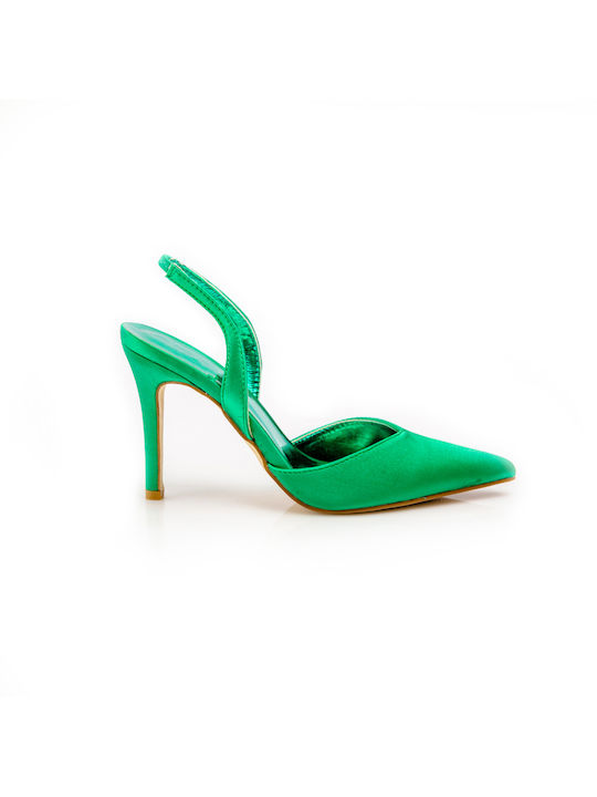 Malesa Pointed Toe Green Heels