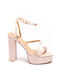 Malesa Damen Sandalen in Beige Farbe