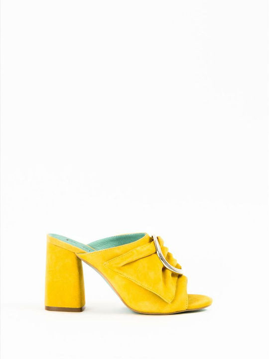 Favela Leather Women's Sandals Yellow