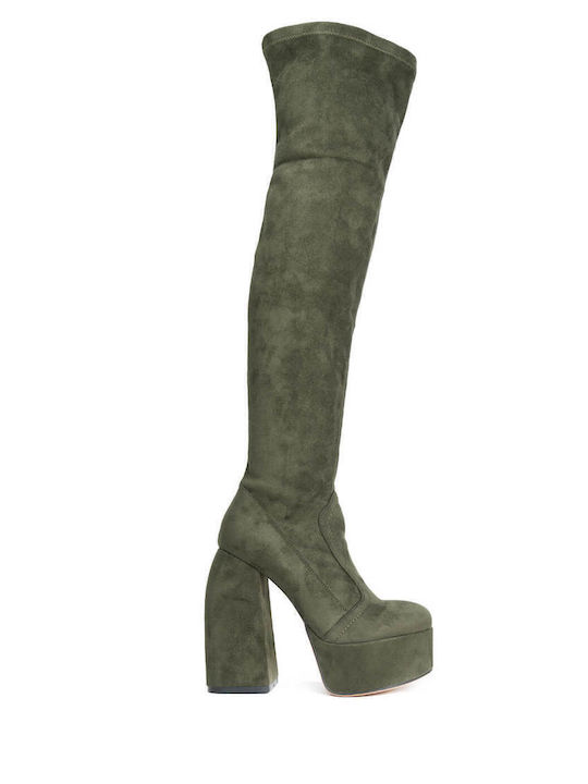 Suede Over the Knee Women's Boots Dani Green