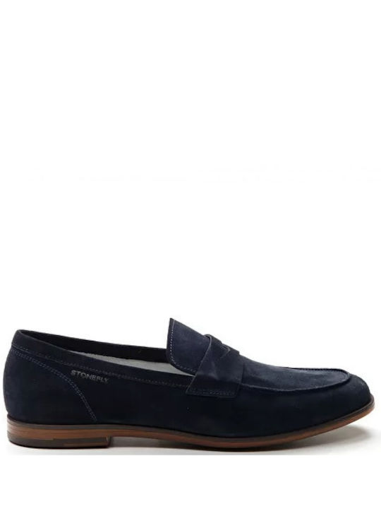 Stonefly Suede Ανδρικά Loafers σε Μπλε Χρώμα