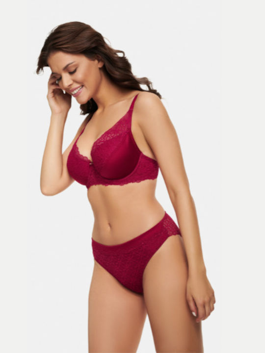 ESOTIQ Bra Burgundy