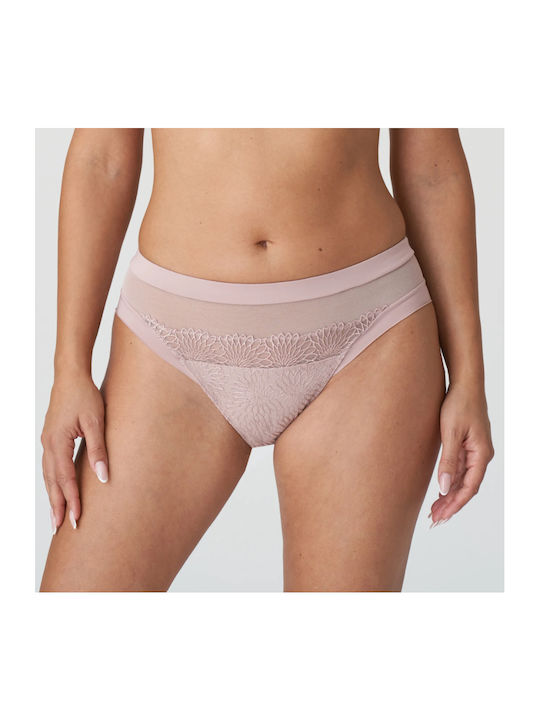 Primadonna Women's Slip with Lace Pink