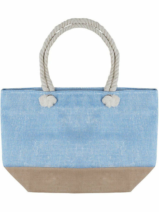 Beach Bag from Canvas Light Blue