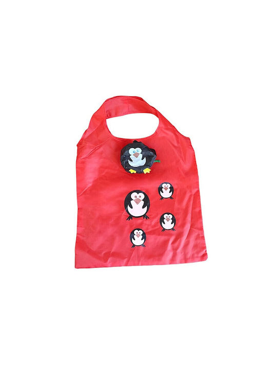 Υφασμάτινη Τσάντα για Ψώνια σε Κόκκινο χρώμα