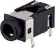 Cliff Connector Щепсел 3,5 мм жак женски Черен (FC68125)