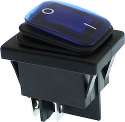 On Off On-Off switch Rocker Waterproof Blue 1pcs