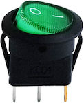 On-Off switch Rocker Green 1pcs