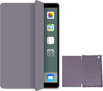 Ipad 10.2 2019 Ipad 10.2 2020 Luxury Magnetic Tri-fold Flip Cover Synthetic Leather Purple 27154