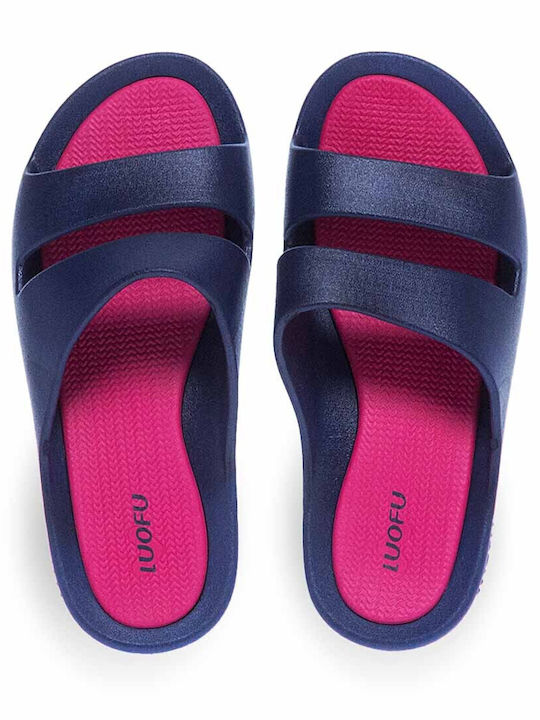 Luofu Frauen Flip Flops in Blau Farbe