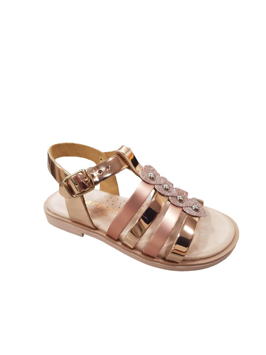 Scarpy Kinder Sandalen Gold