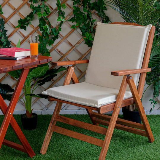 Be Comfy Garden Chair Cushion Ecru 47x45cm
