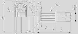 Open Parts Joint Kit for Fiat Seicento Open Parts Joint Kit for Fiat Seicento
