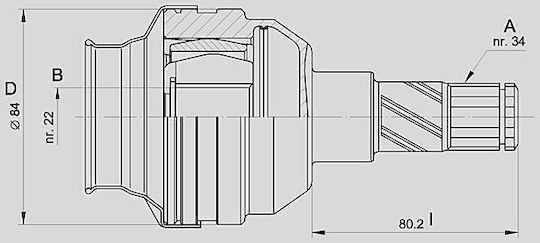 Open Parts Комплект съединения за Daewoo Ланос