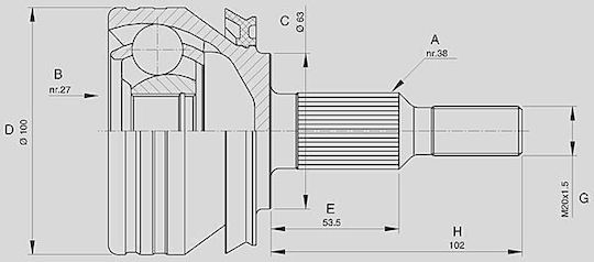Open Parts Joint Kit for Mercedes-Benz V Volkswagen Transporter
