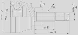 Open Parts Joint Kit for Fiat Palio