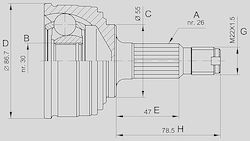 Open Parts Μπιλιοφόροι για Honda Civic Mercedes-Benz V Open Parts Μπιλιοφόροι για Honda Civic Mercedes-Benz V