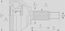 Open Parts Gelenk-Bausatz für Opel Vivaro Renault Verkehr Open Parts Gelenk-Bausatz für Opel Vivaro Renault Verkehr