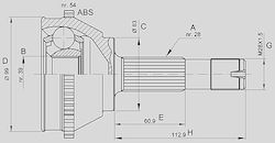 Open Parts Joint Kit for Fiat Ducato