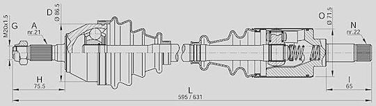 Open Parts Половин ос за Citroen Xsara