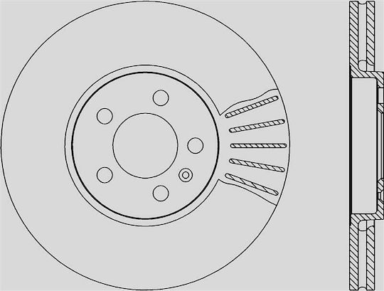 Open Parts Σετ Δισκόπλακες 1τμχ για Mercedes-Benz V Seat Ibiza / Leon