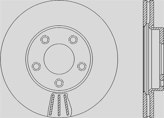 Open Parts Спирачни дискове 1бр за Mazda 3