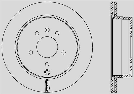 Open Parts Brake Discs 1pcs for Opel Antara