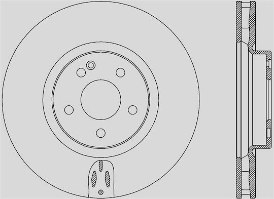 Open Parts Σετ Δισκόπλακες 1τμχ για Mercedes-Benz V
