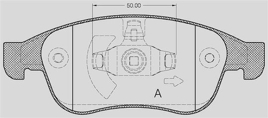 Open Parts Σετ Τακάκια για Dacia Duster Renault Megane / Captur