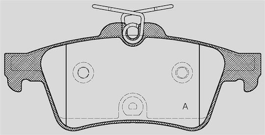 Open Parts Brake Pad for Peugeot 508