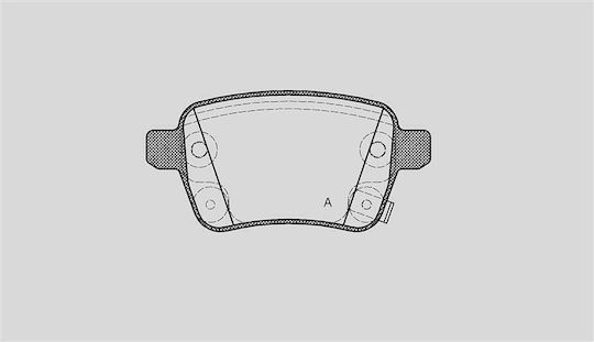 Open Parts Brake Pad for Opel Adam