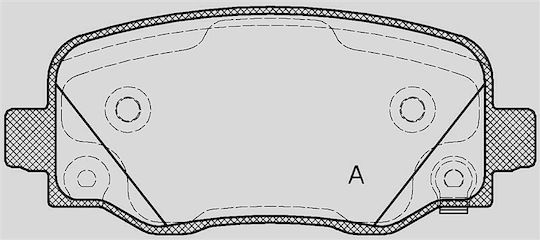 Open Parts Σετ Τακάκια για Fiat 500X Jeep Renegade