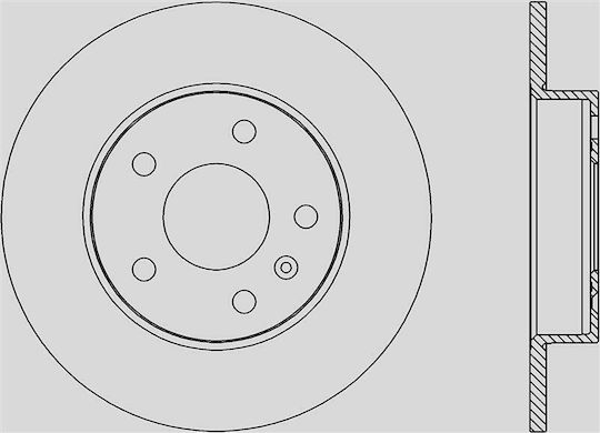 Open Parts Brake Discs 1pcs for Opel Meriva
